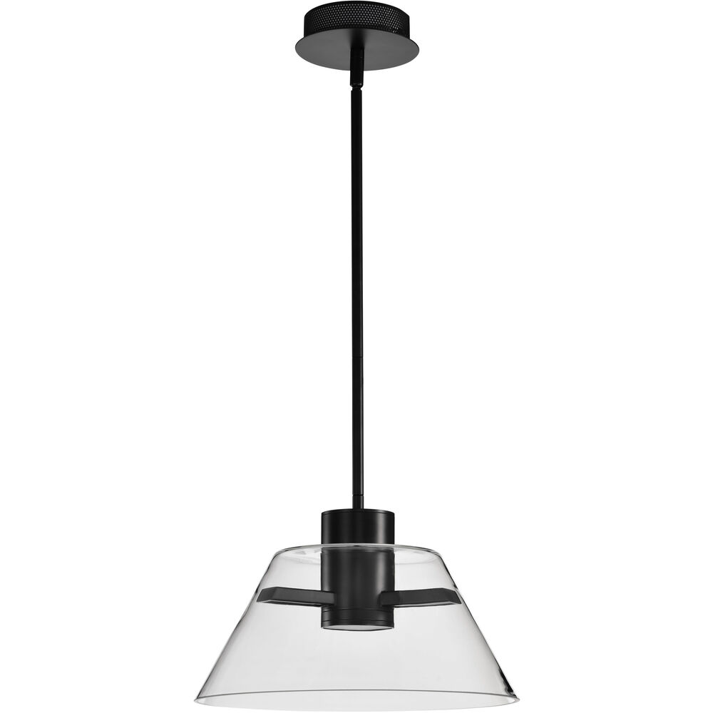 Nuvo Lighting Edmond LED 13.63 Inch Matte Black Pendant Ceiling Light