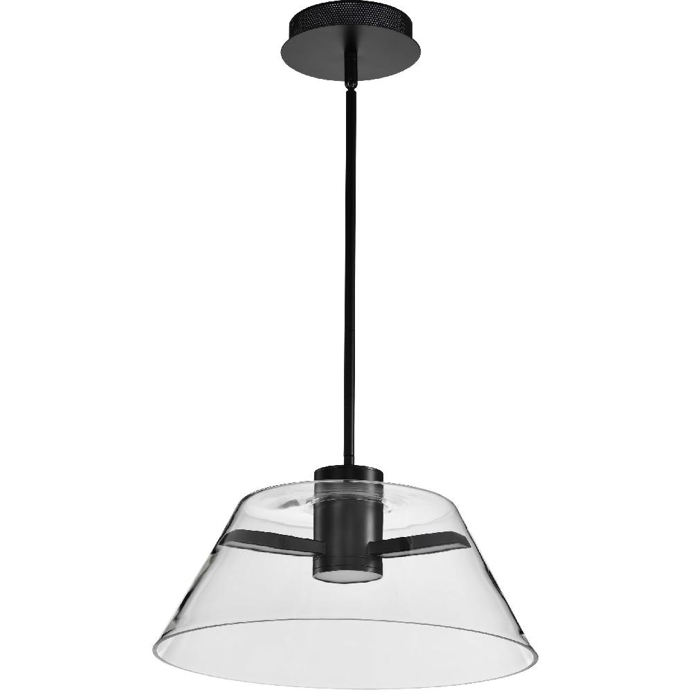 nuvo lighting Edmond LED 17 inch Matte Black Pendant Ceiling Light