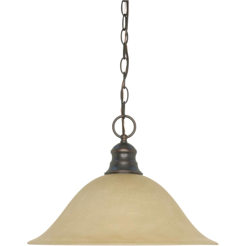 nuvo lighting Empire 1 Light 16 inch Mahogany Bronze Dome Pendant Ceiling Light