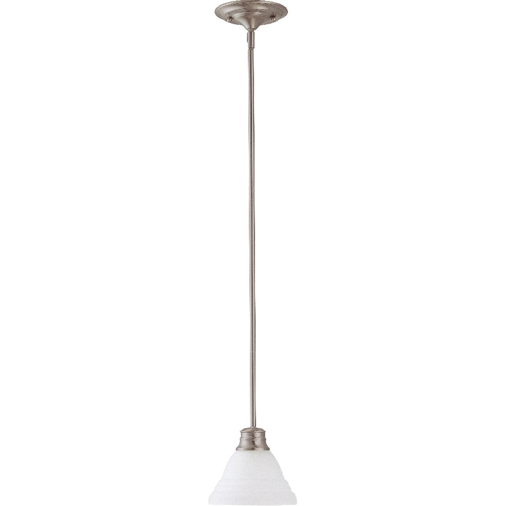 nuvo lighting Empire 1 Light 7 inch Brushed Nickel Mini Pendant Ceiling Light
