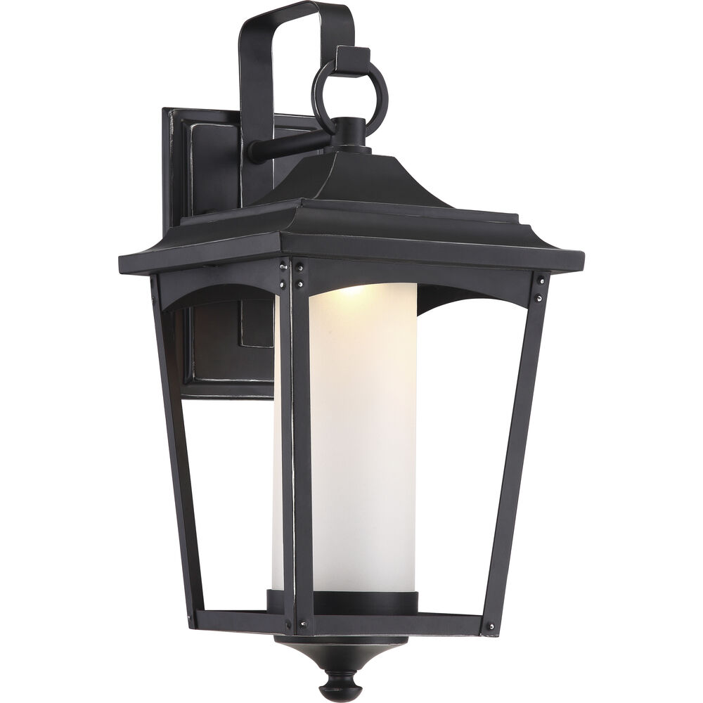 Nuvo Lighting Essex LED 14 Inch Sterling Black Outdoor Wall Light