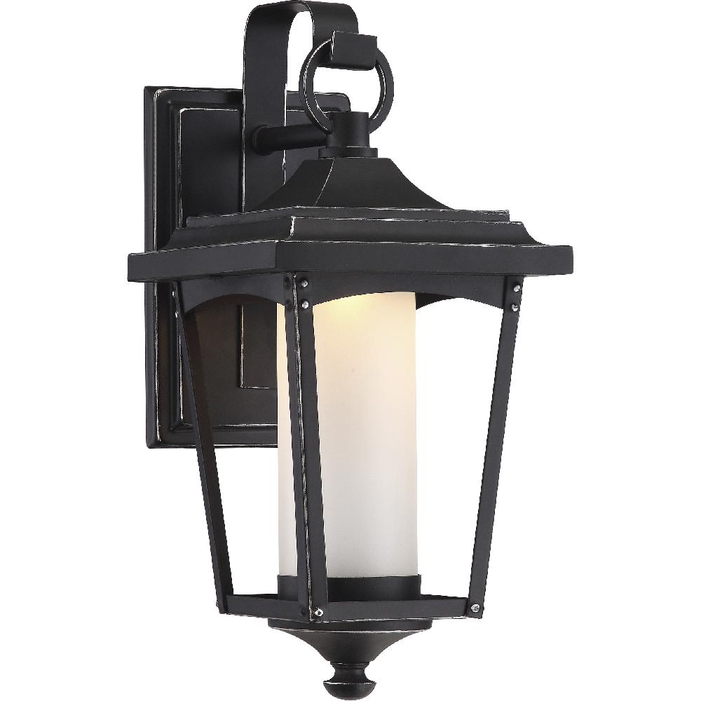 nuvo lighting Essex LED 14 inch Sterling Black Outdoor Wall Light