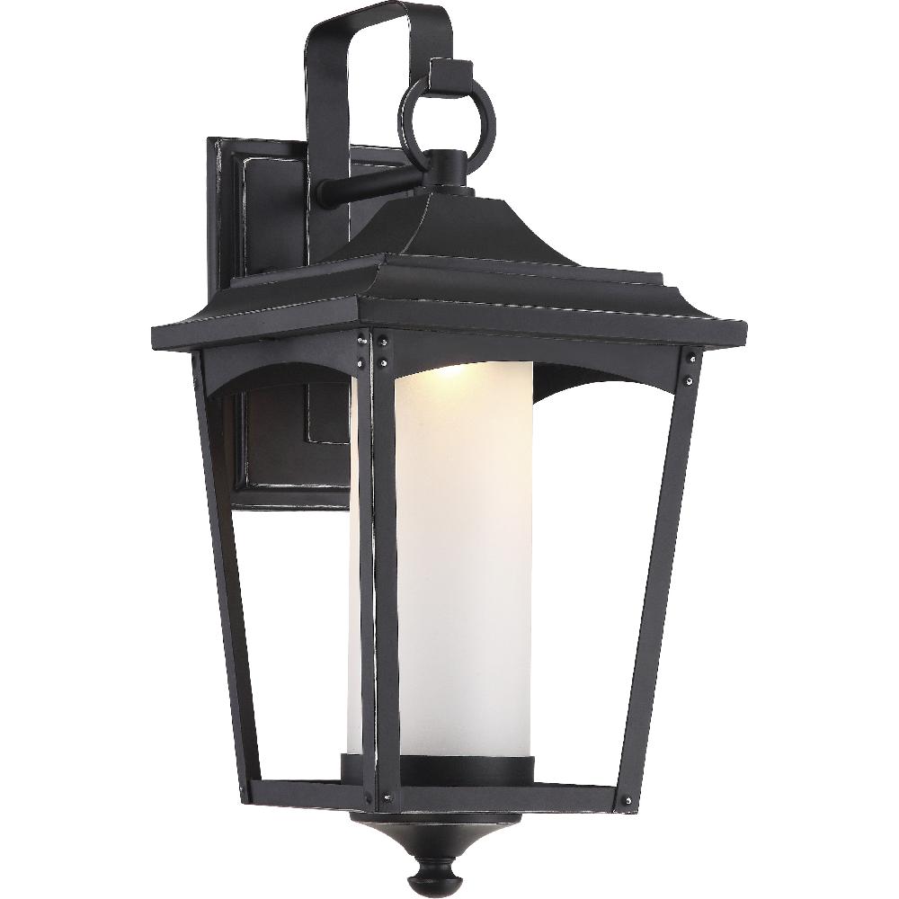 nuvo lighting Essex LED 17 inch Sterling Black Outdoor Wall Light