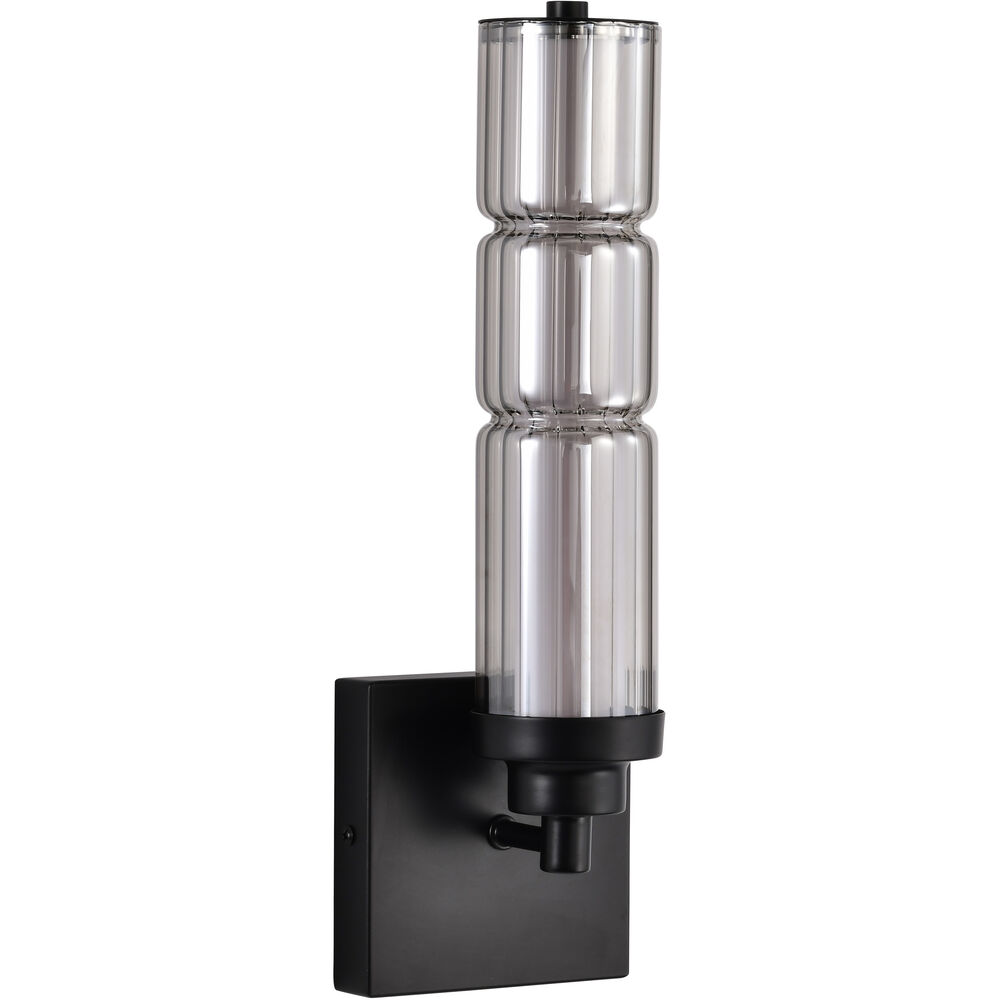 Nuvo Lighting Evander LED 4.75 Inch Matte Black Vanity Wall Light