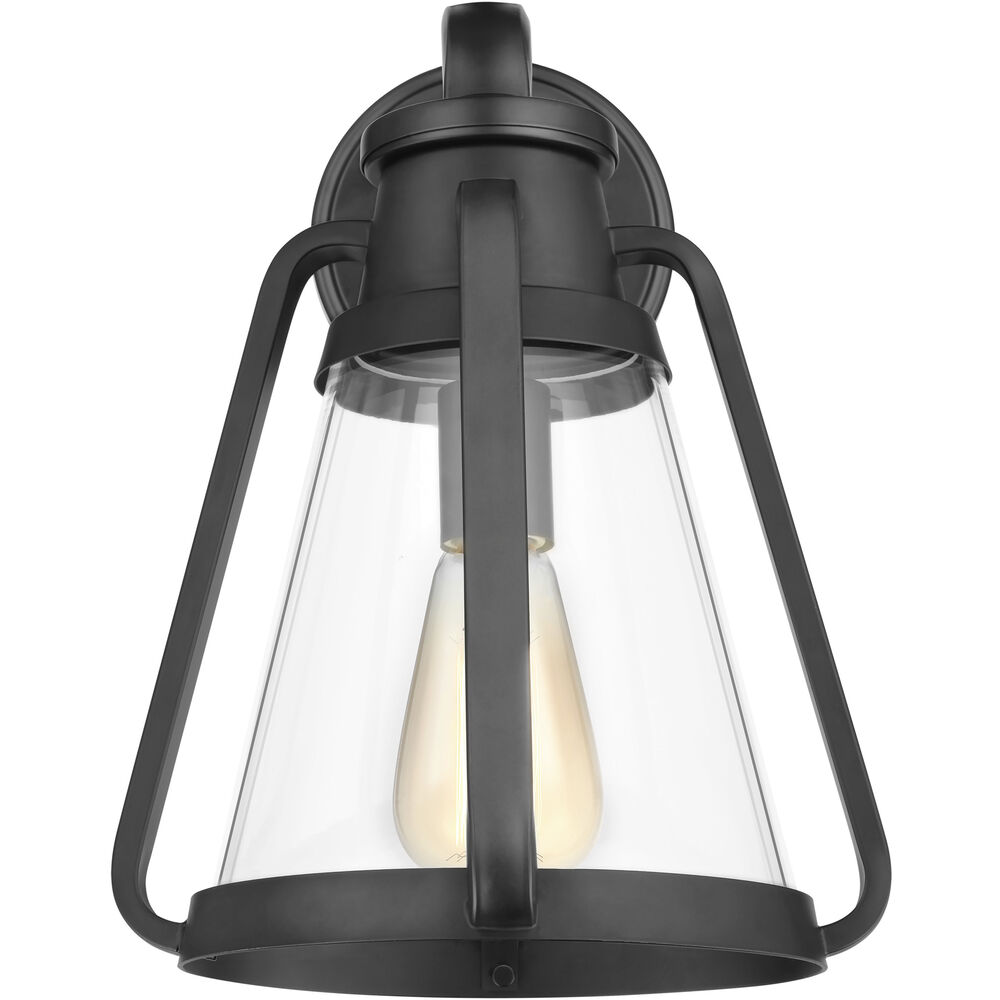 Nuvo Lighting Everett 1 Light 10 Inch Matte Black Bathroom Vanity Lights Wall Light