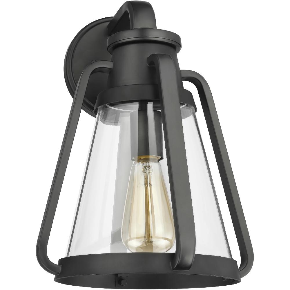 nuvo lighting Everett 1 Light 10 inch Matte Black Bathroom Vanity Lights Wall Light