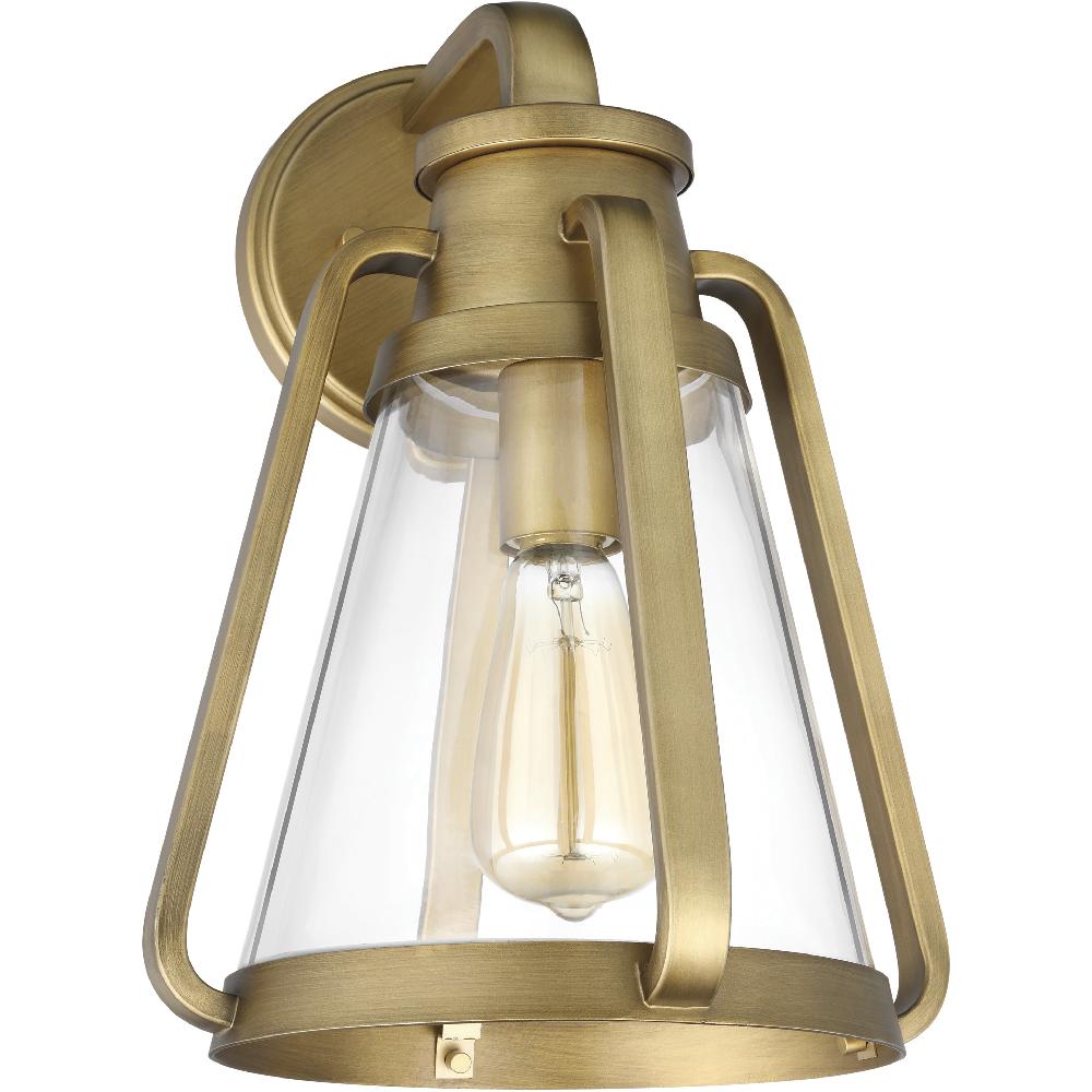 nuvo lighting Everett 1 Light 10 inch Natural Brass Bathroom Vanity Lights Wall Light