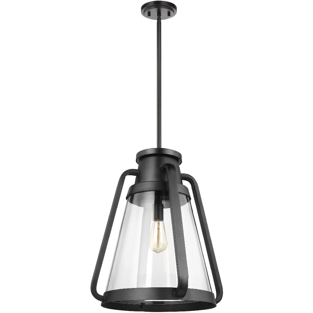 nuvo lighting Everett 1 Light 17.88 inch Matte Black Pendant Ceiling Light