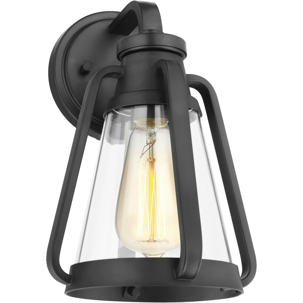 Nuvo Lighting Everett 1 Light 7.13 Inch Matte Black Bathroom Vanity Lights Wall Light
