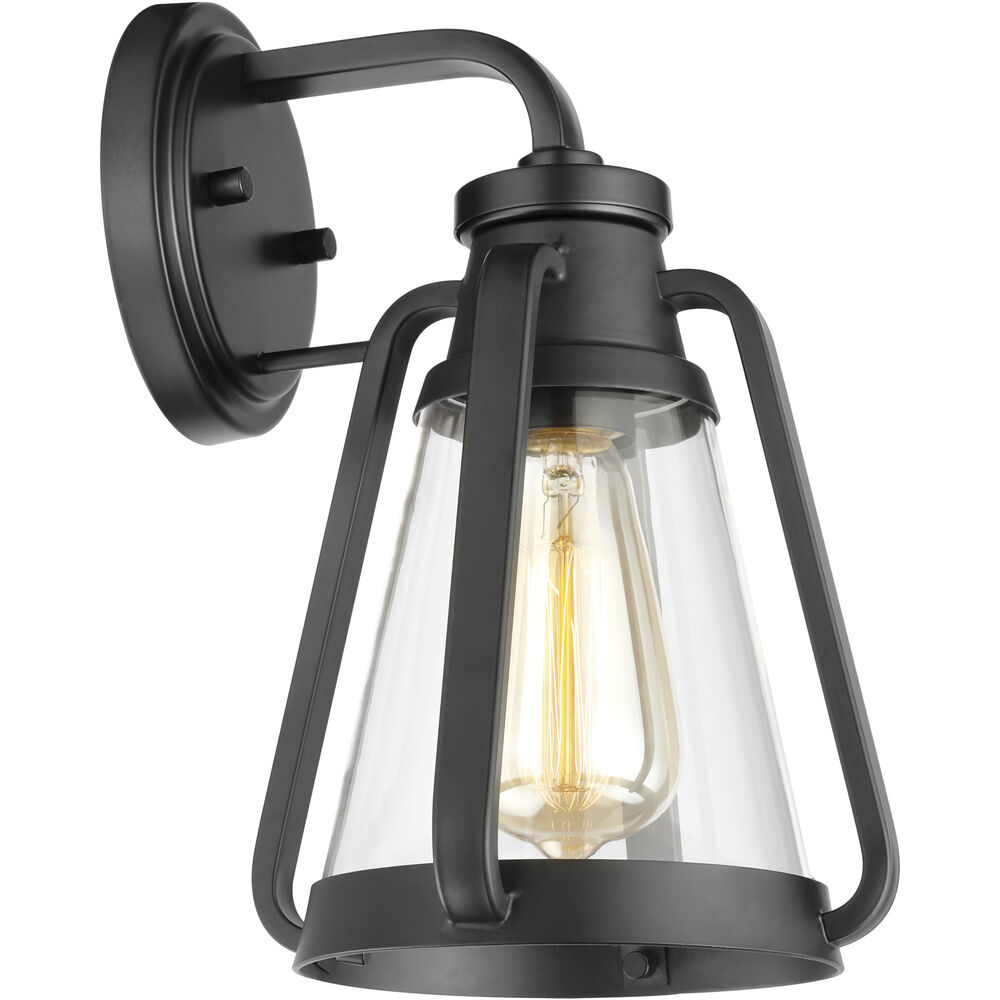 Nuvo Lighting Everett 1 Light 7.13 Inch Matte Black Bathroom Vanity Lights Wall Light