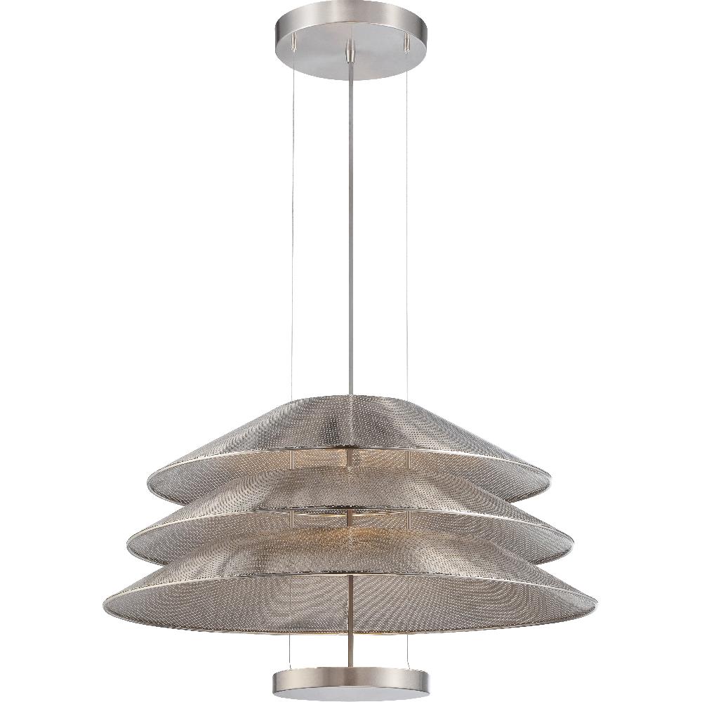 nuvo lighting Evol LED 28 inch Satin Steel Pendant Ceiling Light