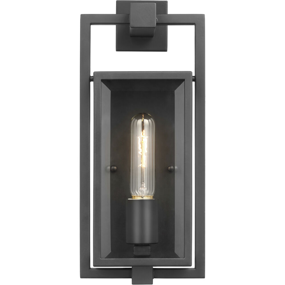 Nuvo Lighting Exhibit 1 Light 14 Inch Matte Black Outdoor Wall Sconce