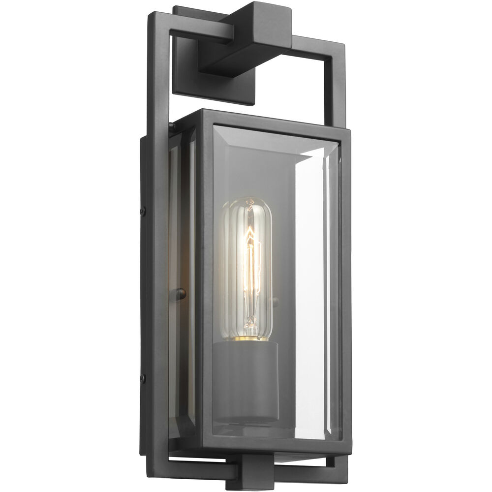 Nuvo Lighting Exhibit 1 Light 14 Inch Matte Black Outdoor Wall Sconce