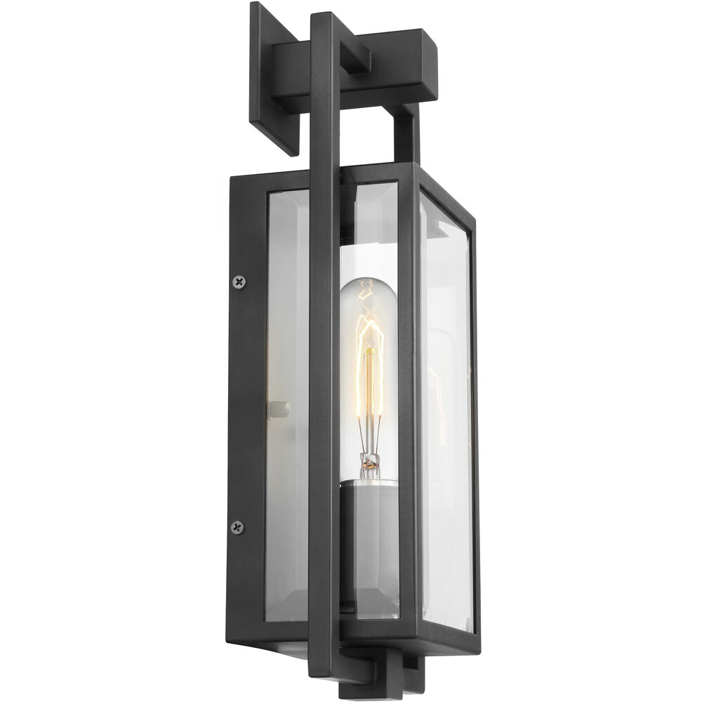 Nuvo Lighting Exhibit 1 Light 14 Inch Matte Black Outdoor Wall Sconce