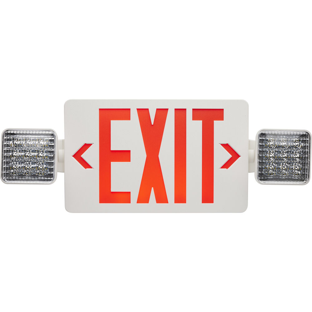 Nuvo Lighting Exit Sign LED 19 Inch White Exit & Emergency Sign Ceiling Light