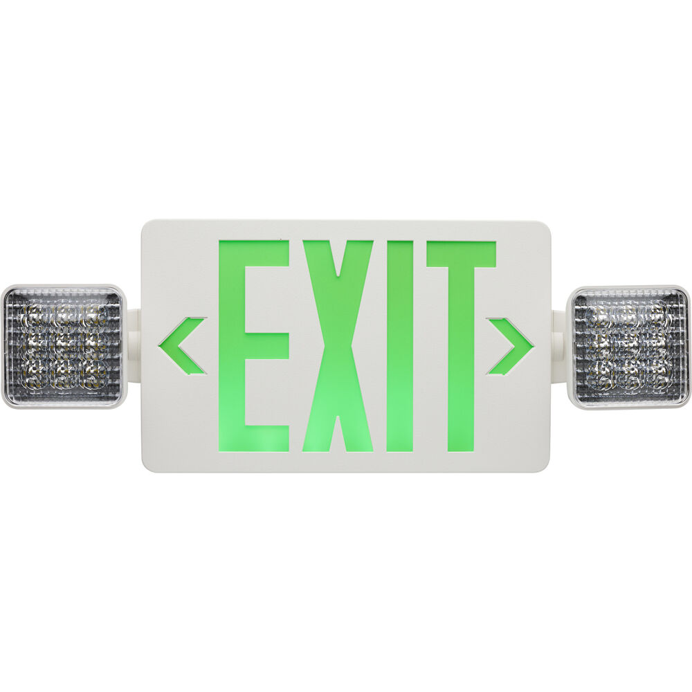 Nuvo Lighting Exit Sign LED 19 Inch White Exit & Emergency Sign Ceiling Light