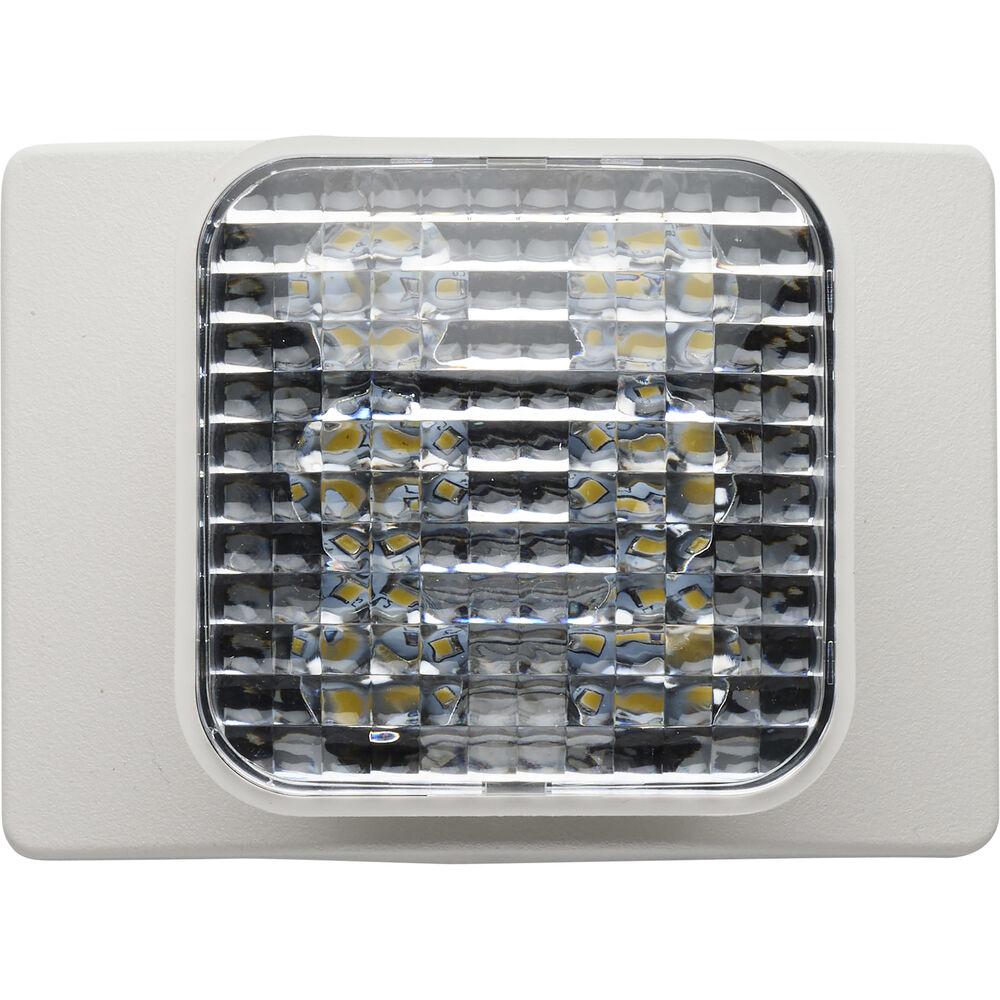 Nuvo Lighting Exit Sign LED 6 Inch White ADA Emergency Lighting Wall Light