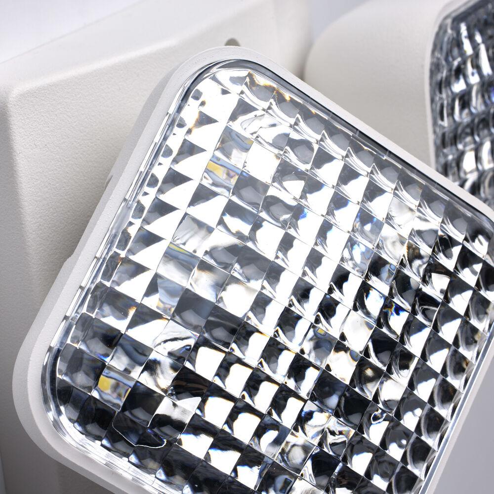 Nuvo Lighting Exit Sign LED 9 Inch White ADA Emergency Lighting Wall Light