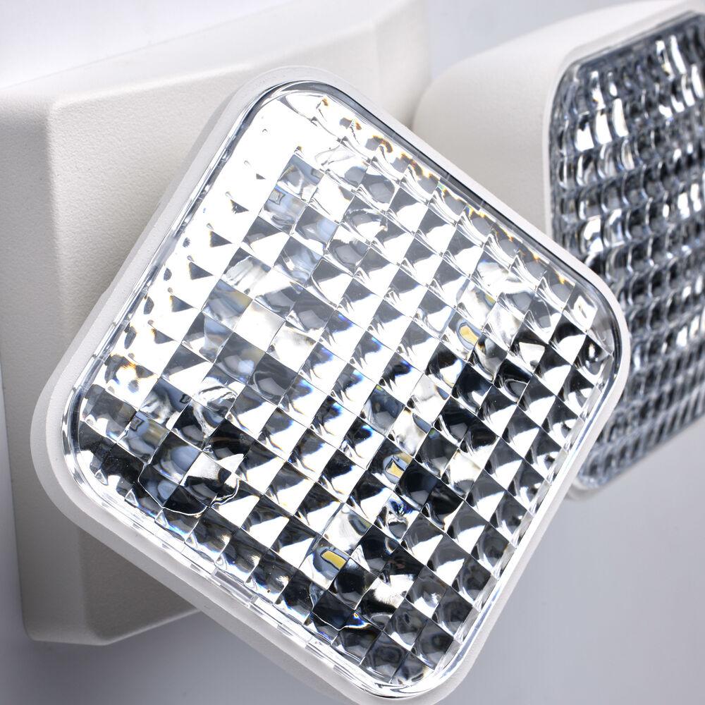 Nuvo Lighting Exit Sign LED 9 Inch White ADA Emergency Lighting Wall Light