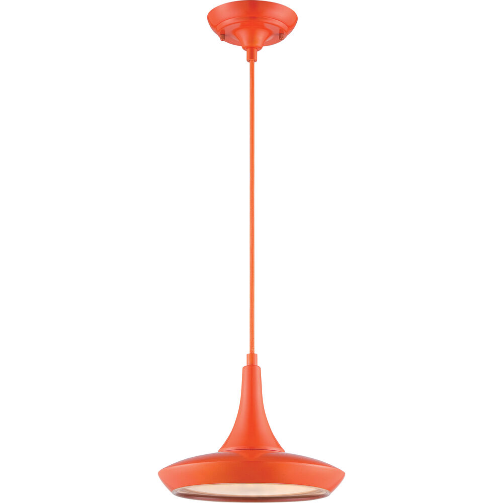 Nuvo Lighting Fantom LED 10.5 Inch Orange Pendant Ceiling Light