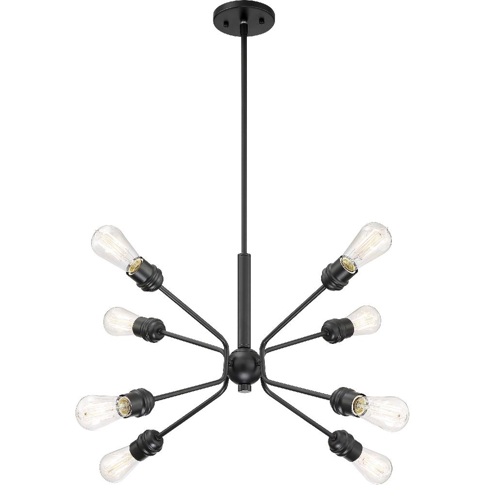 nuvo lighting Faraday 8 Light 30.13 inch Black Pendant Ceiling Light