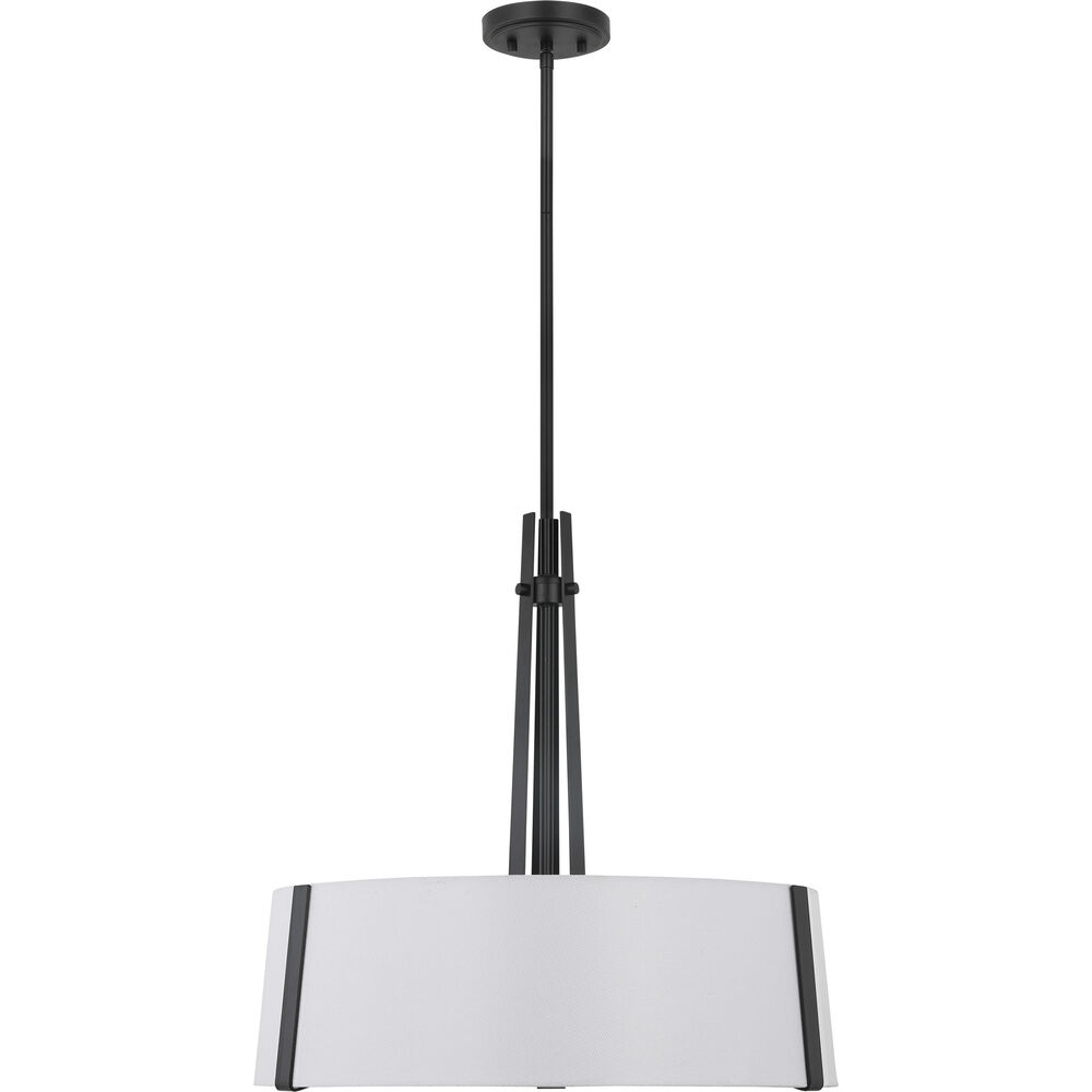 Nuvo Lighting Flynn 3 Light 22 Inch Black Pendant Ceiling Light