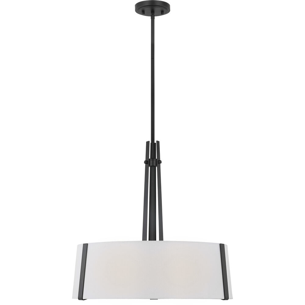 Nuvo Lighting Flynn 3 Light 22 Inch Black Pendant Ceiling Light