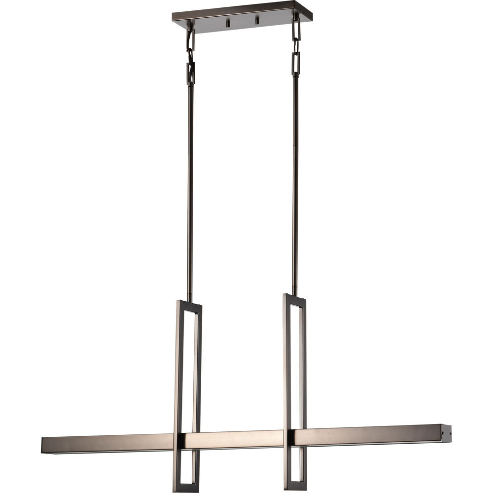 Nuvo Lighting Frame LED 36 Inch Hazel Bronze Island Pendant Ceiling Light