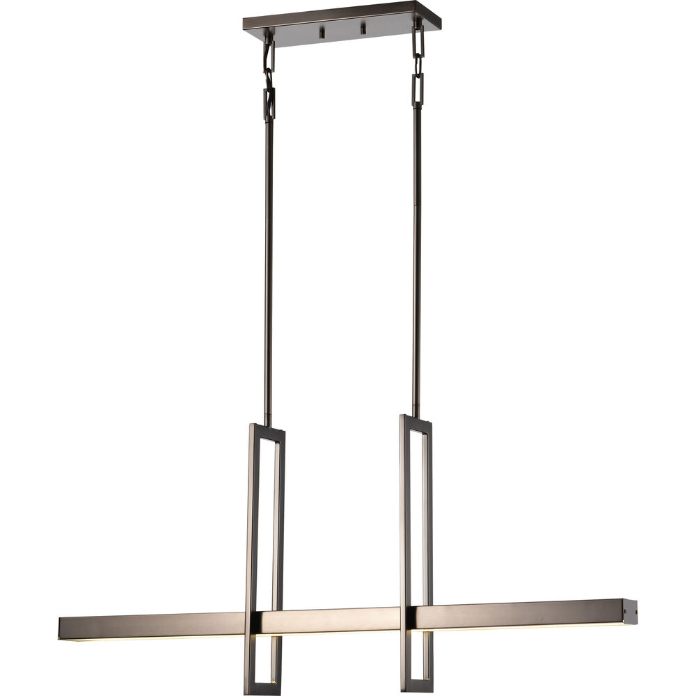 Nuvo Lighting Frame LED 36 Inch Hazel Bronze Island Pendant Ceiling Light