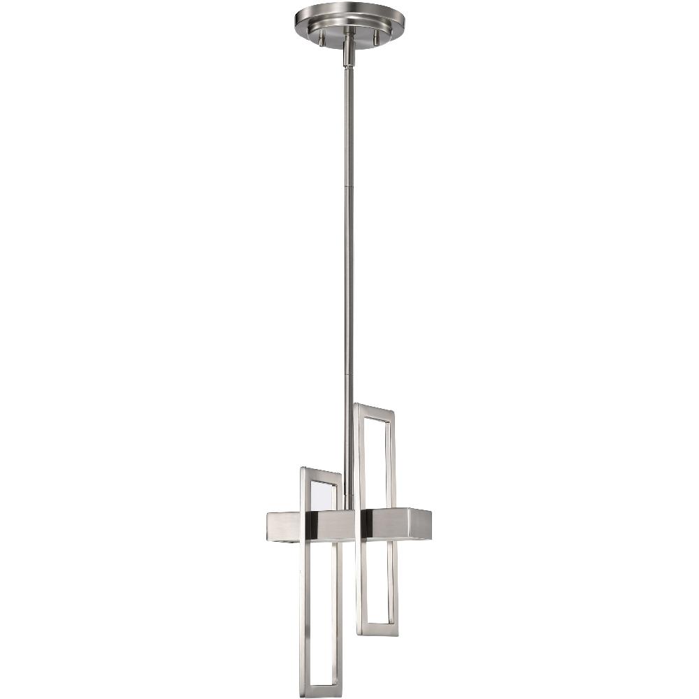 nuvo lighting Frame LED 6 inch Brushed Nickel Pendant Ceiling Light