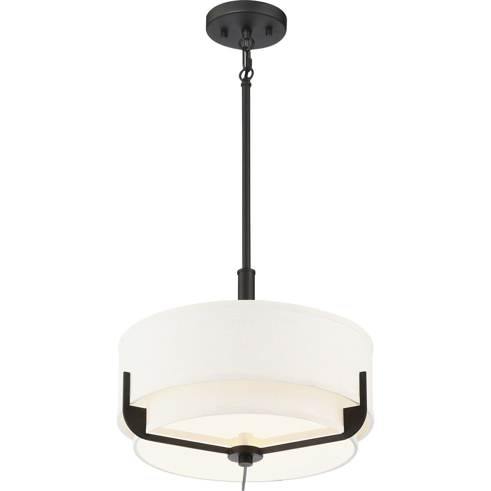 Nuvo Lighting Frankie 3 Light 15 Inch Aged Bronze Pendant Ceiling Light