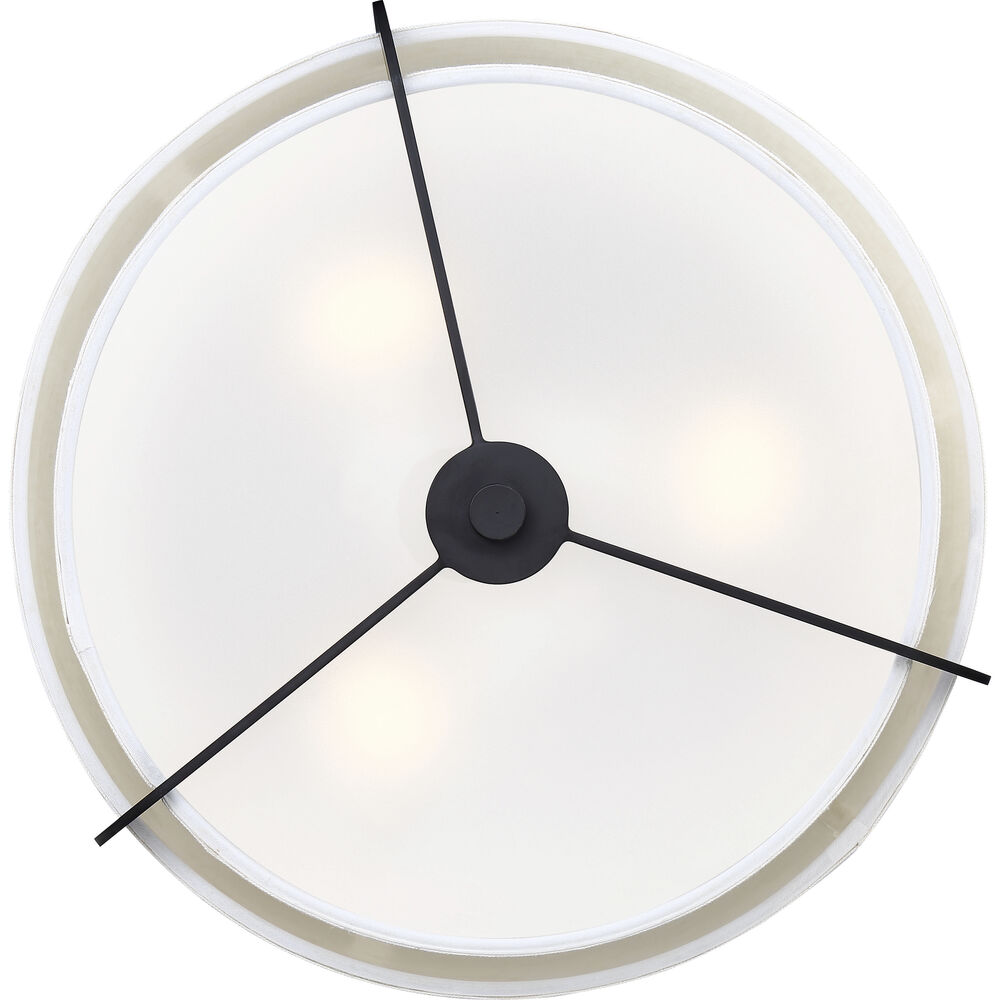 Nuvo Lighting Frankie 3 Light 15 Inch Aged Bronze Semi Flush Mount Ceiling Light