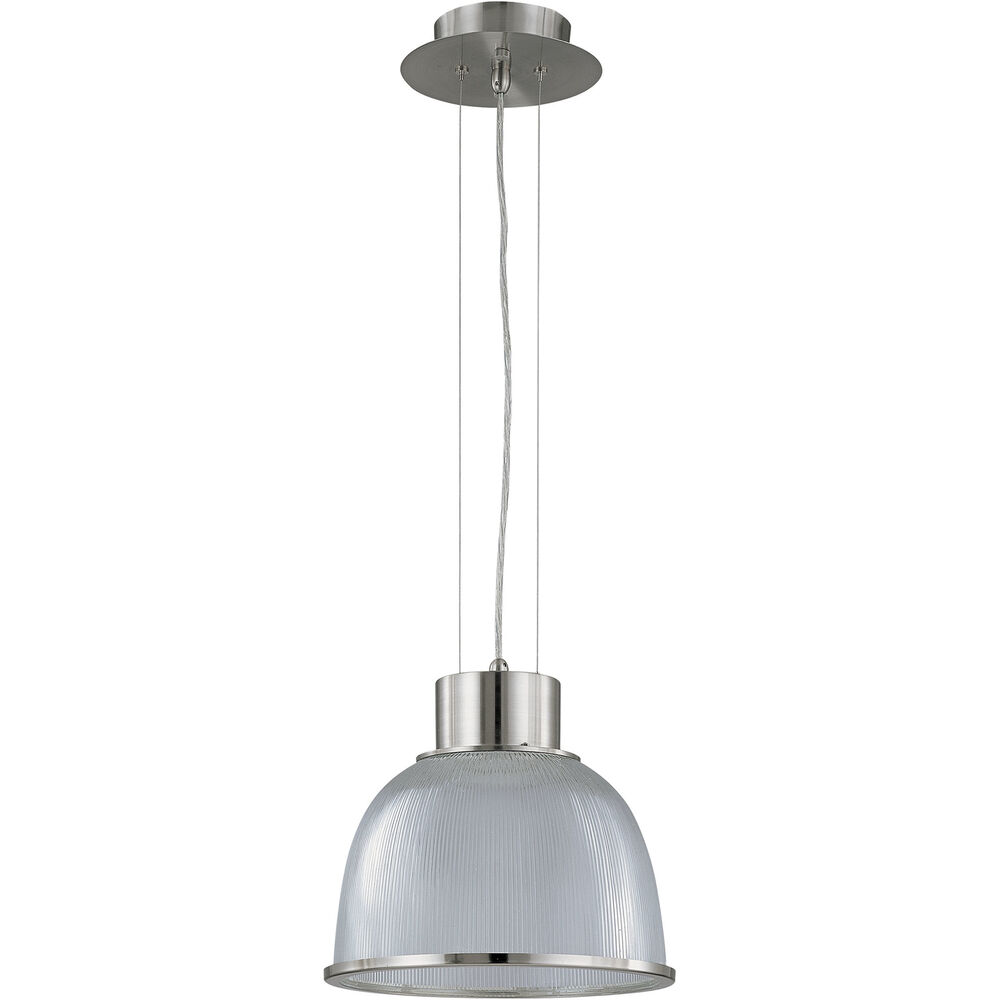 Nuvo Lighting Gear 1 Light 12.38 Inch Brushed Nickel Pendant Ceiling Light