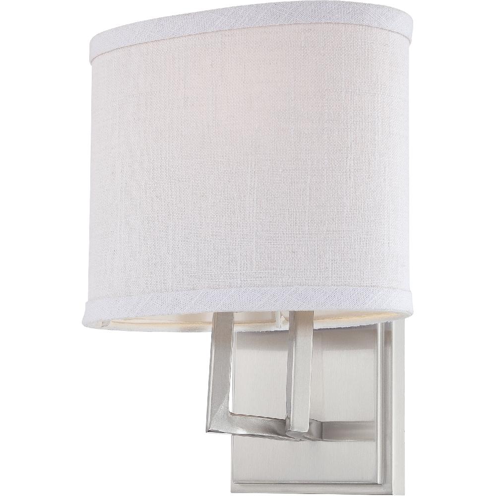 nuvo lighting Gemini 1 Light 8 inch Brushed Nickel Vanity Light Wall Light