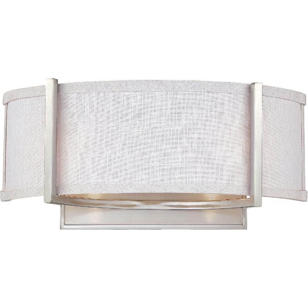 nuvo lighting Gemini 2 Light 16 inch Brushed Nickel Wall Sconce Wall Light
