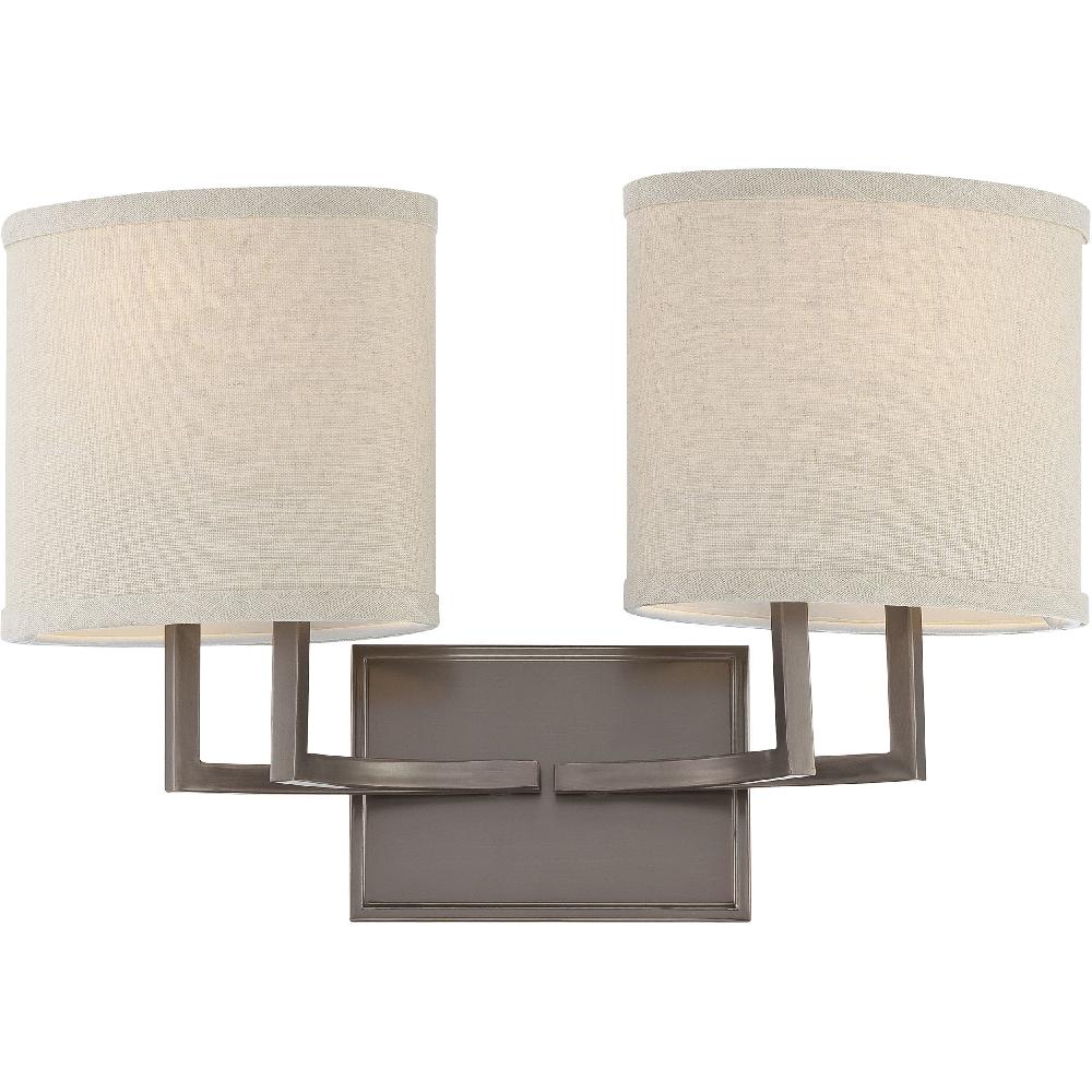 nuvo lighting Gemini 2 Light 18.25 inch Hazel Bronze Vanity Light Wall Light