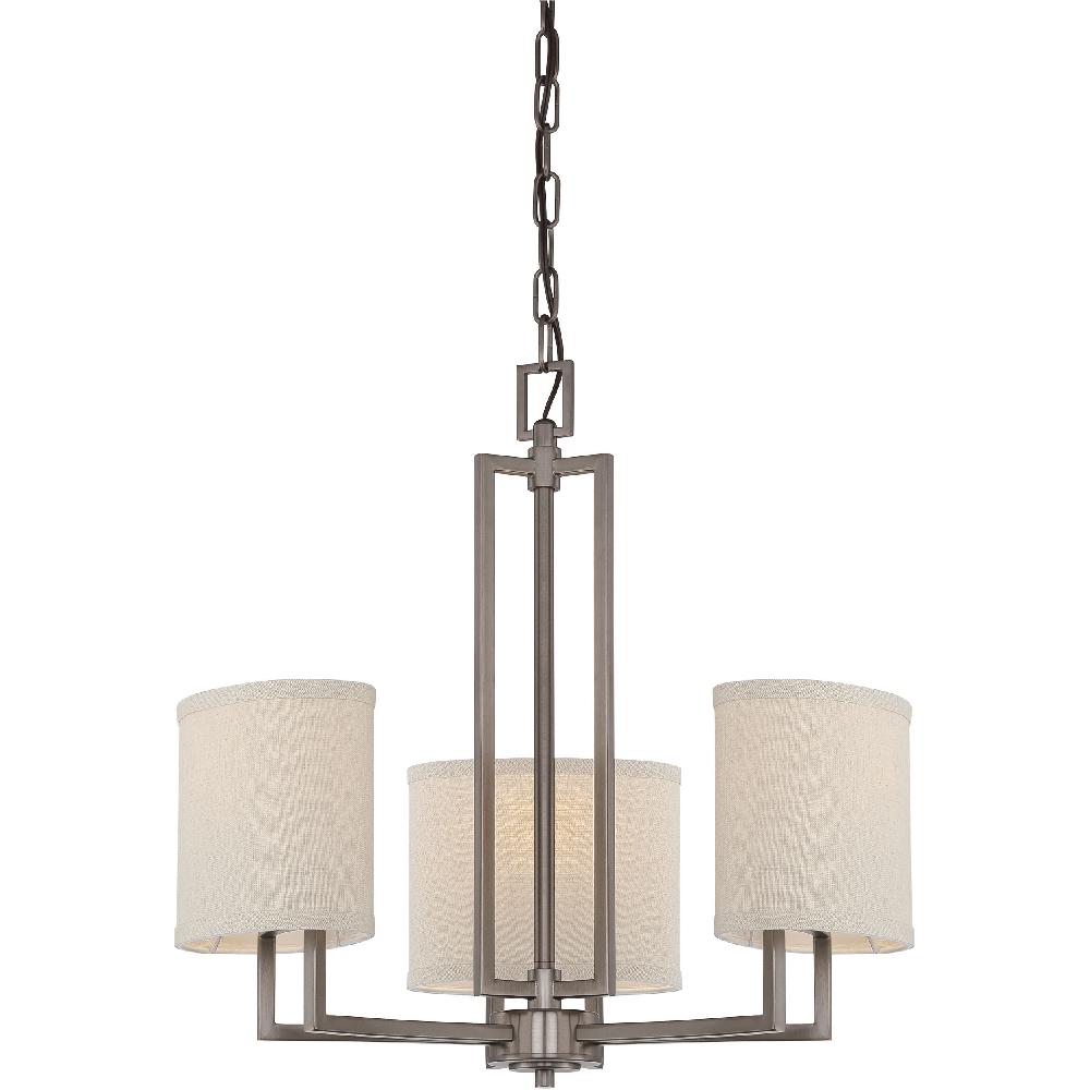 nuvo lighting Gemini 3 Light 21 inch Hazel Bronze Chandelier Ceiling Light