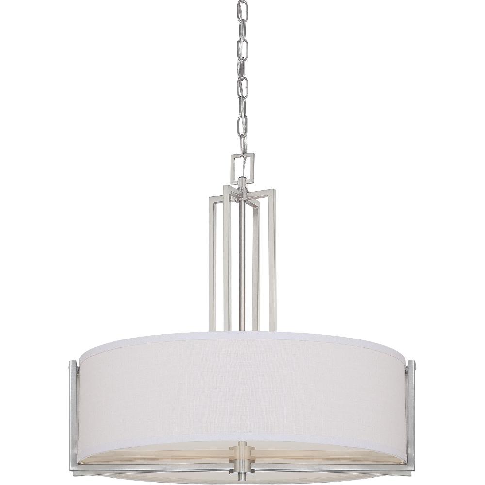 nuvo lighting Gemini 4 Light 24 inch Brushed Nickel Chandelier Ceiling Light