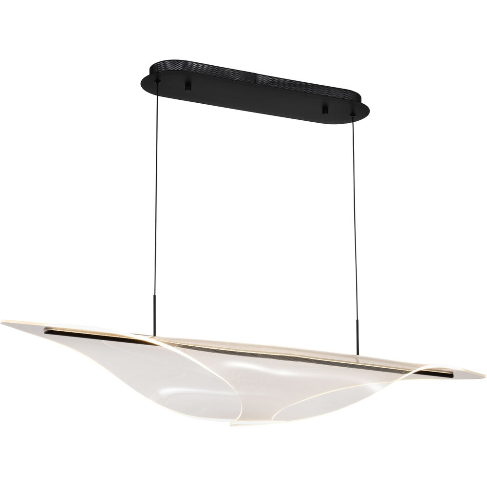 Nuvo Lighting Geneva LED 11.75 Inch Matte Black Pendant Ceiling Light