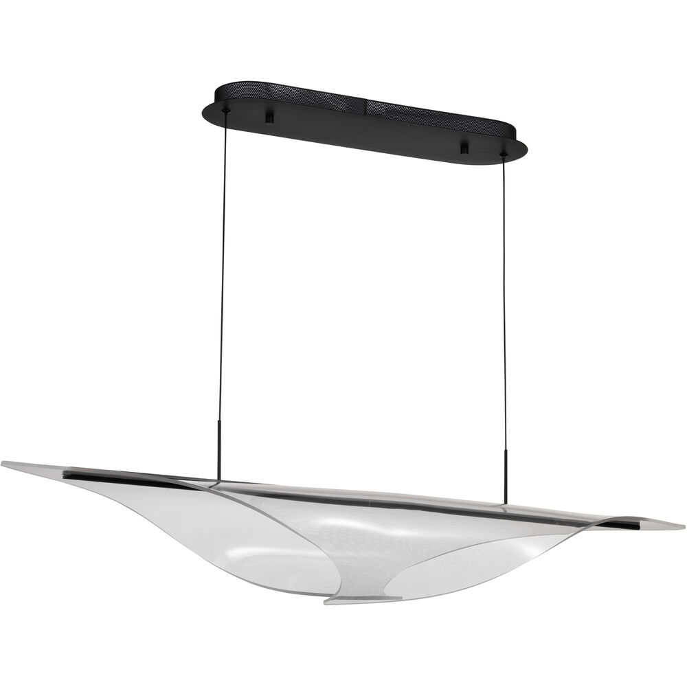 Nuvo Lighting Geneva LED 11.75 Inch Matte Black Pendant Ceiling Light