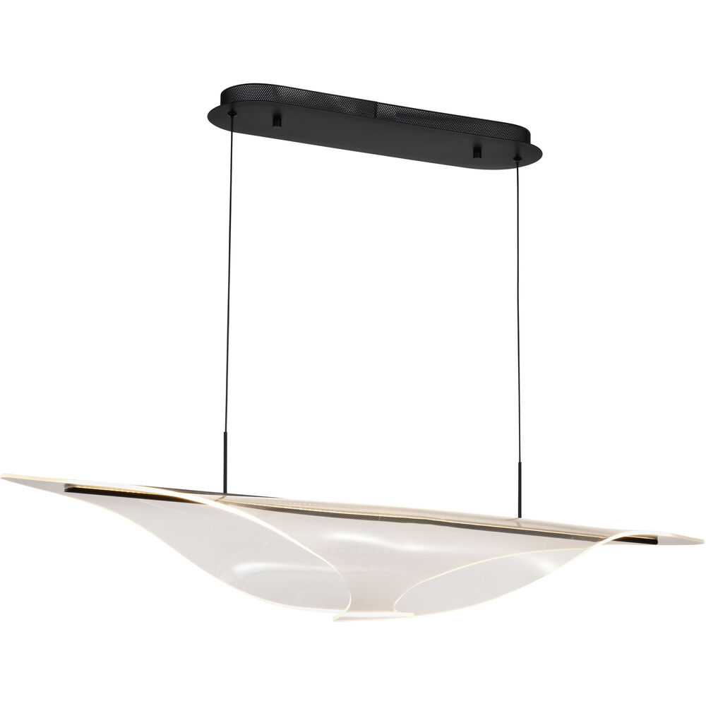 Nuvo Lighting Geneva LED 11.75 Inch Matte Black Pendant Ceiling Light