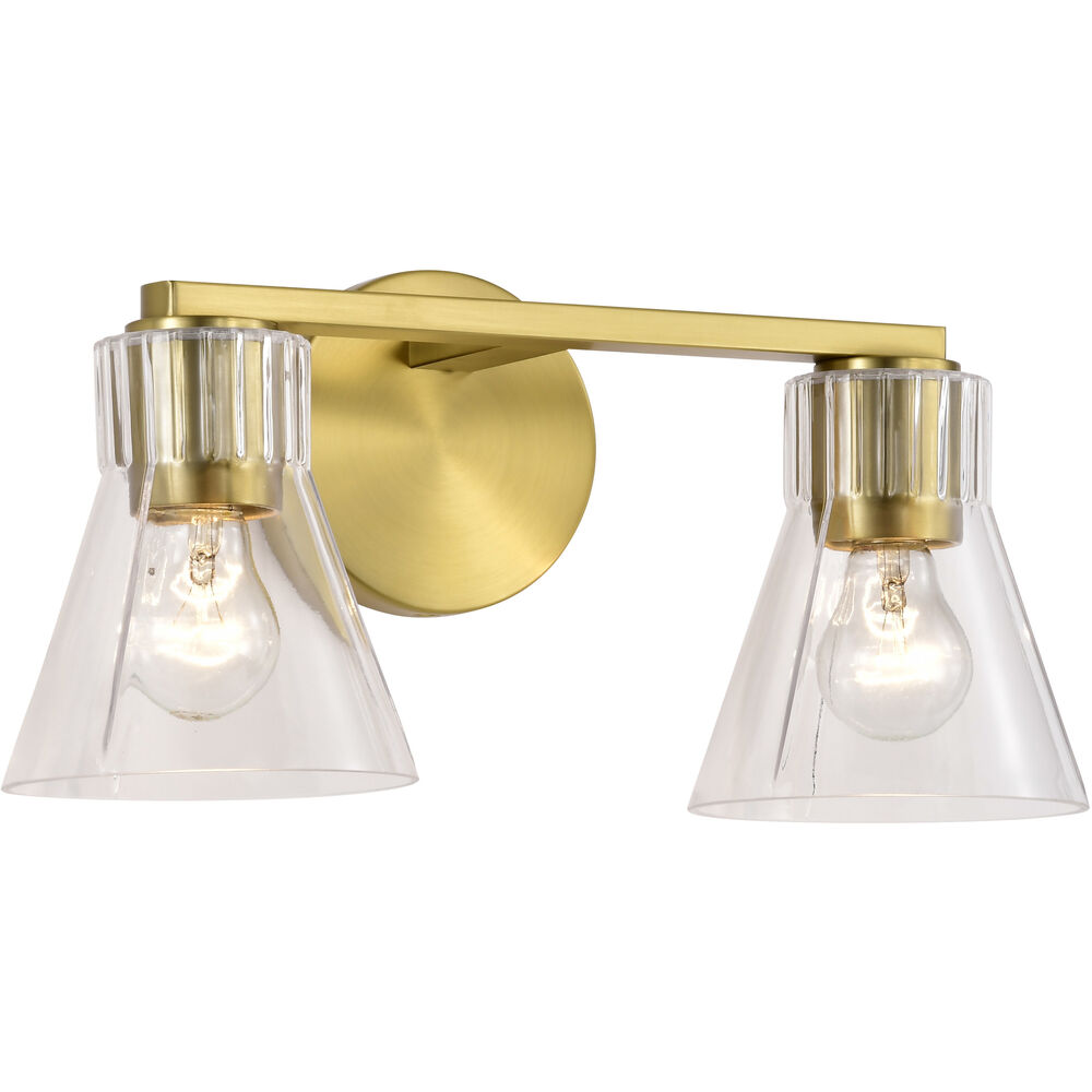 Nuvo Lighting Gianna 16 Inch Vintage Brass Vanity Wall Light