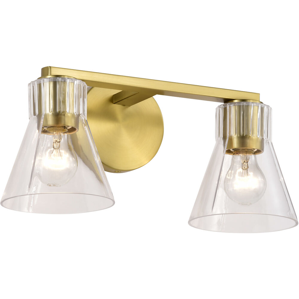 Nuvo Lighting Gianna 16 Inch Vintage Brass Vanity Wall Light