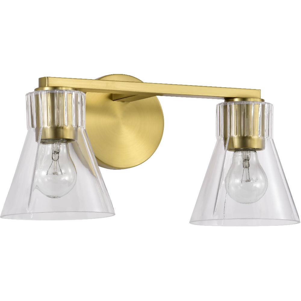 nuvo lighting Gianna 16 inch Vintage Brass Vanity Wall Light