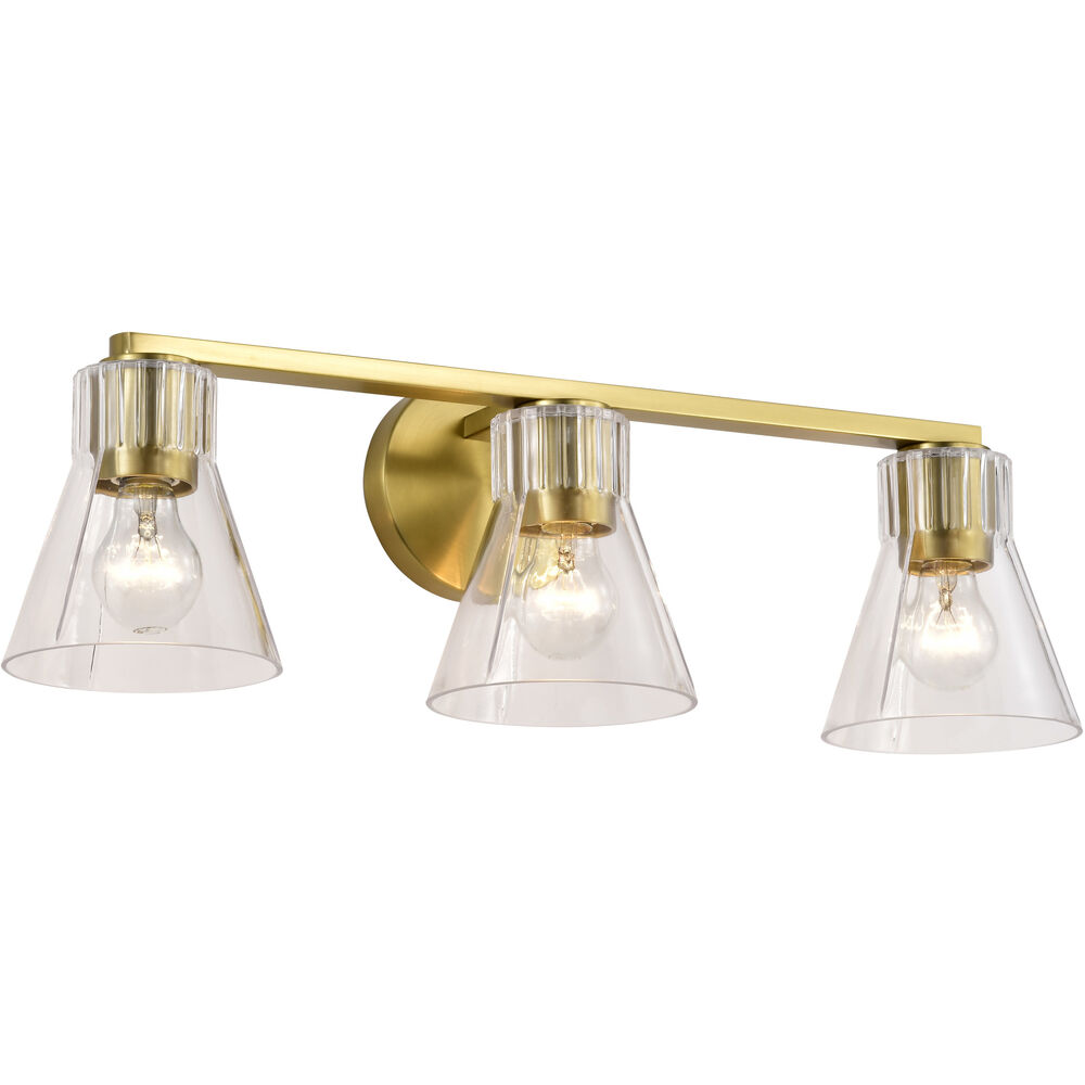 Nuvo Lighting Gianna 24 Inch Vintage Brass Vanity Wall Light