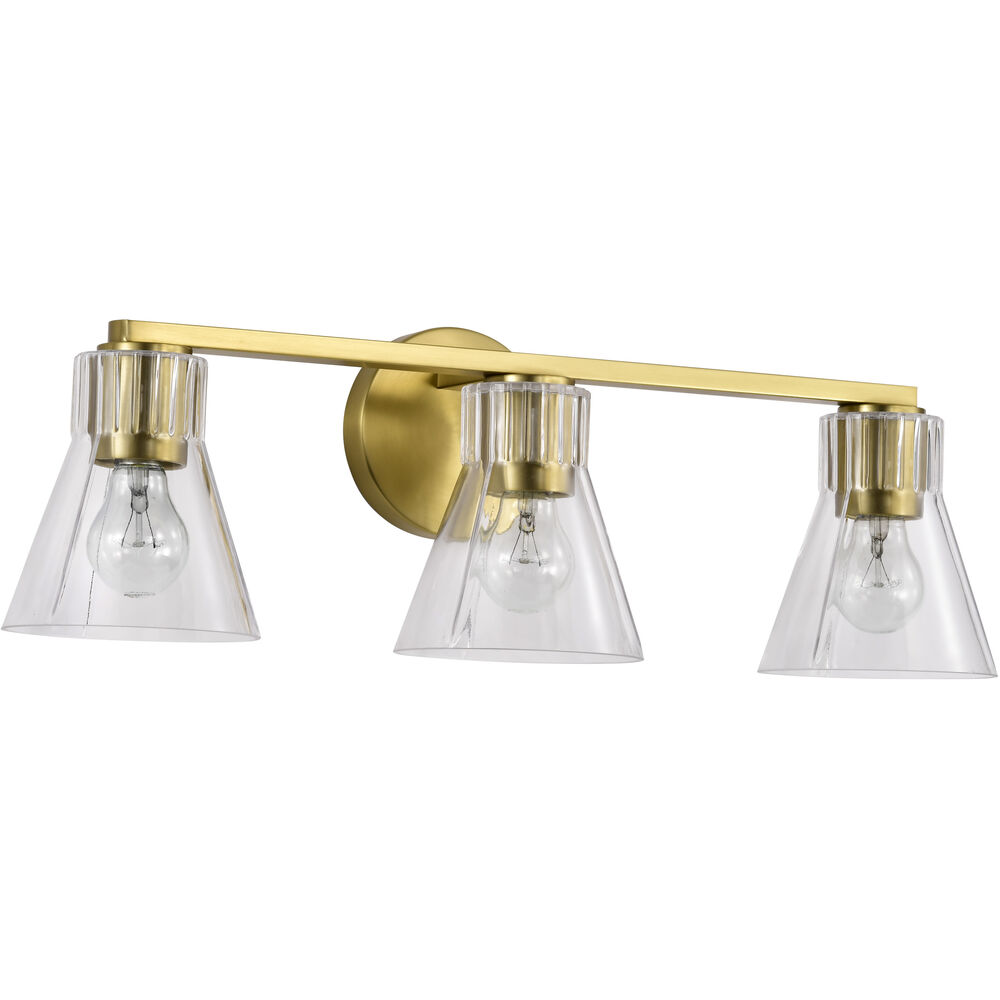 Nuvo Lighting Gianna 24 Inch Vintage Brass Vanity Wall Light