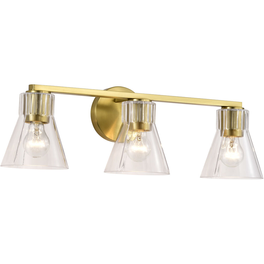 Nuvo Lighting Gianna 24 Inch Vintage Brass Vanity Wall Light