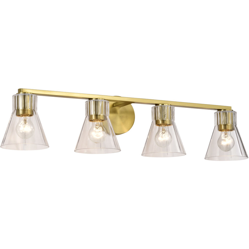 Nuvo Lighting Gianna 33.25 Inch Vintage Brass Vanity Wall Light