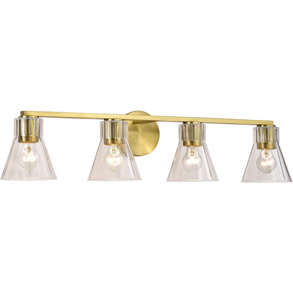 Nuvo Lighting Gianna 33.25 Inch Vintage Brass Vanity Wall Light