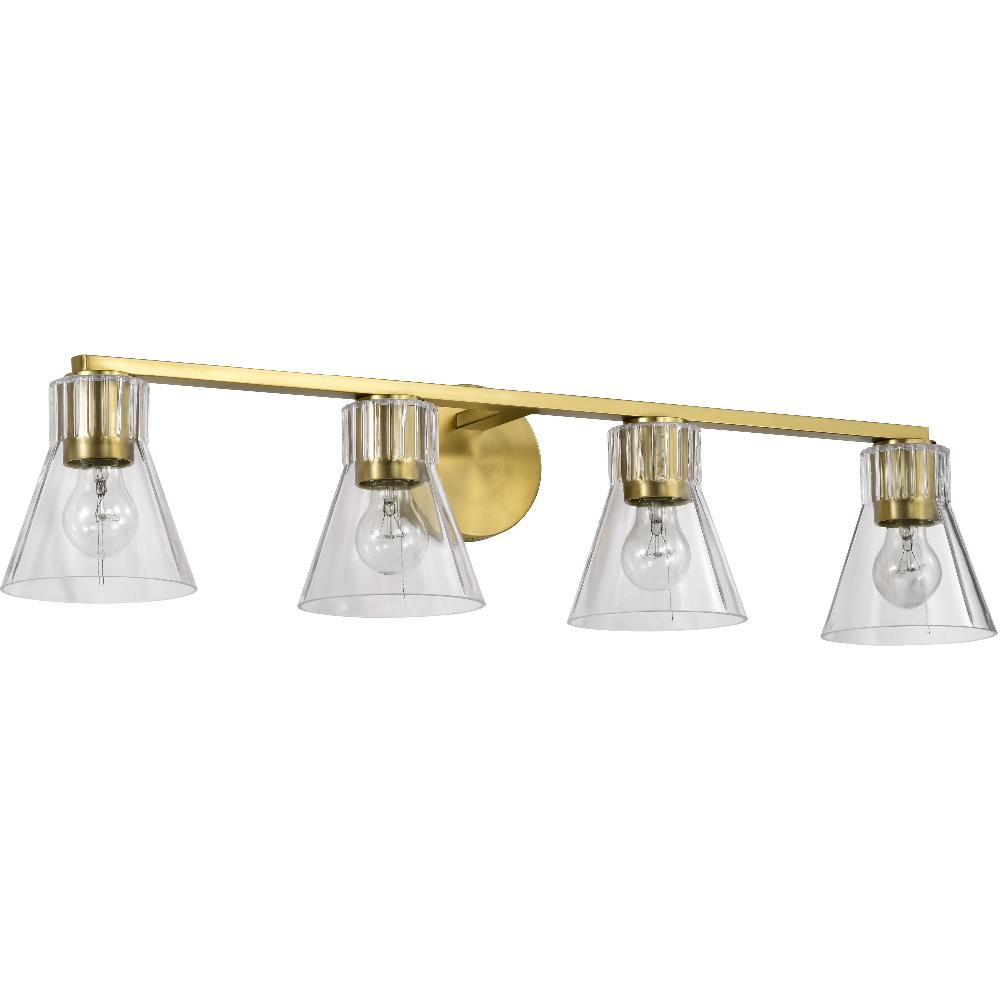 nuvo lighting Gianna 33.25 inch Vintage Brass Vanity Wall Light